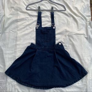 Bongo Denim Suspender Skirt - Size M